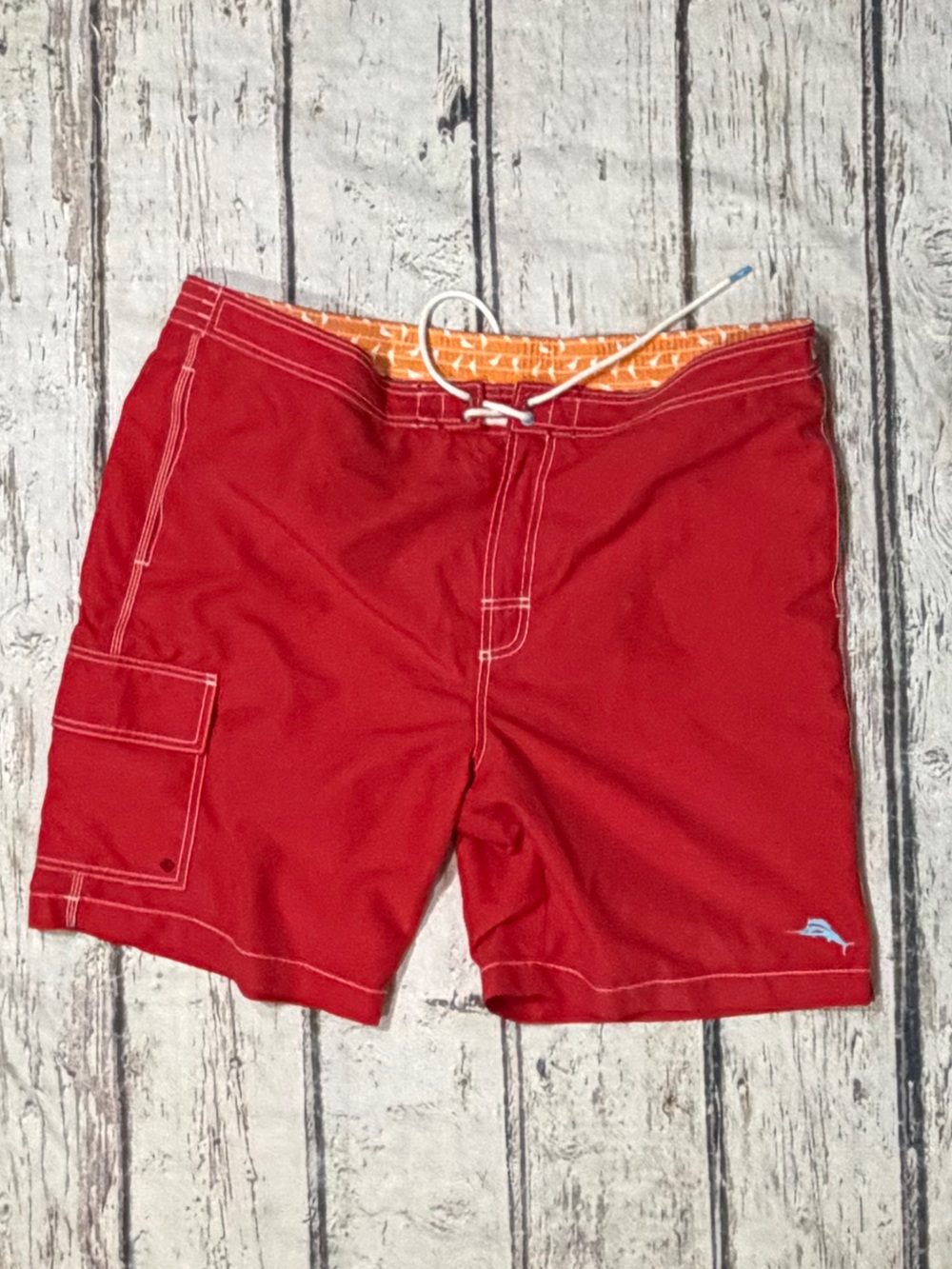 Tommy Bahama Red Swim Trunks Board Shorts Men's Beach Summer